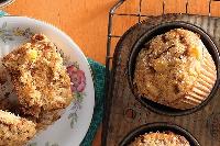 Spiced Peach Muffins